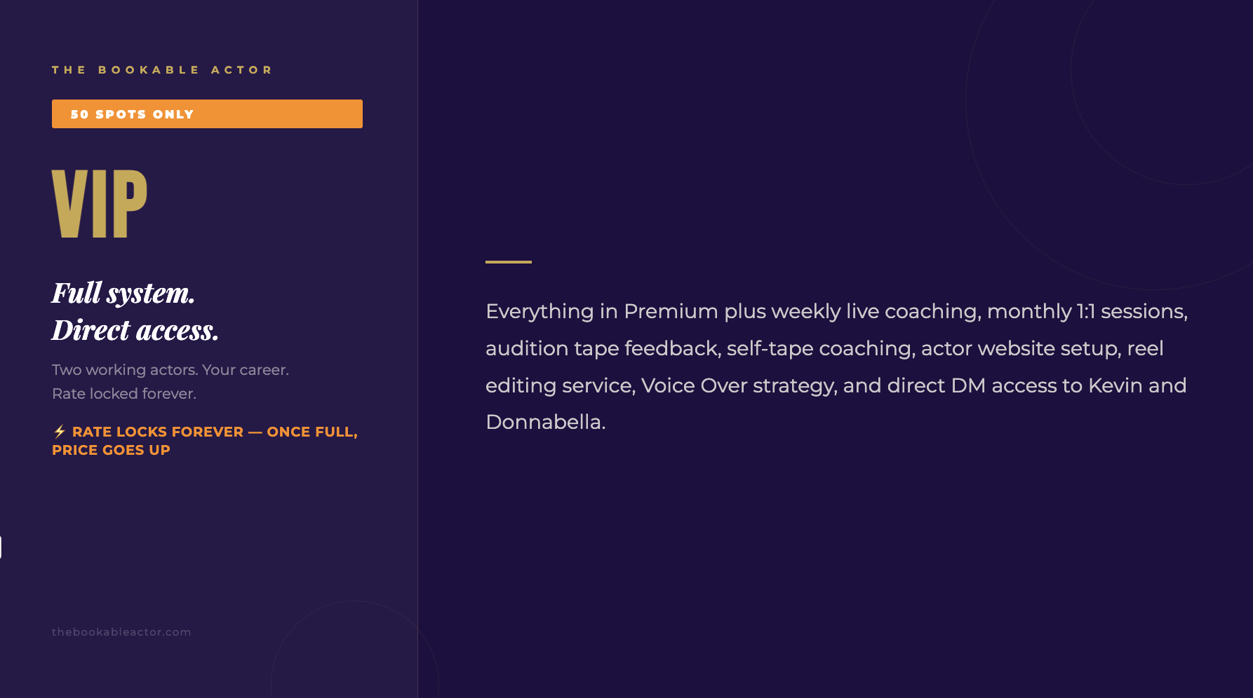 VIP Membership (billed monthly)